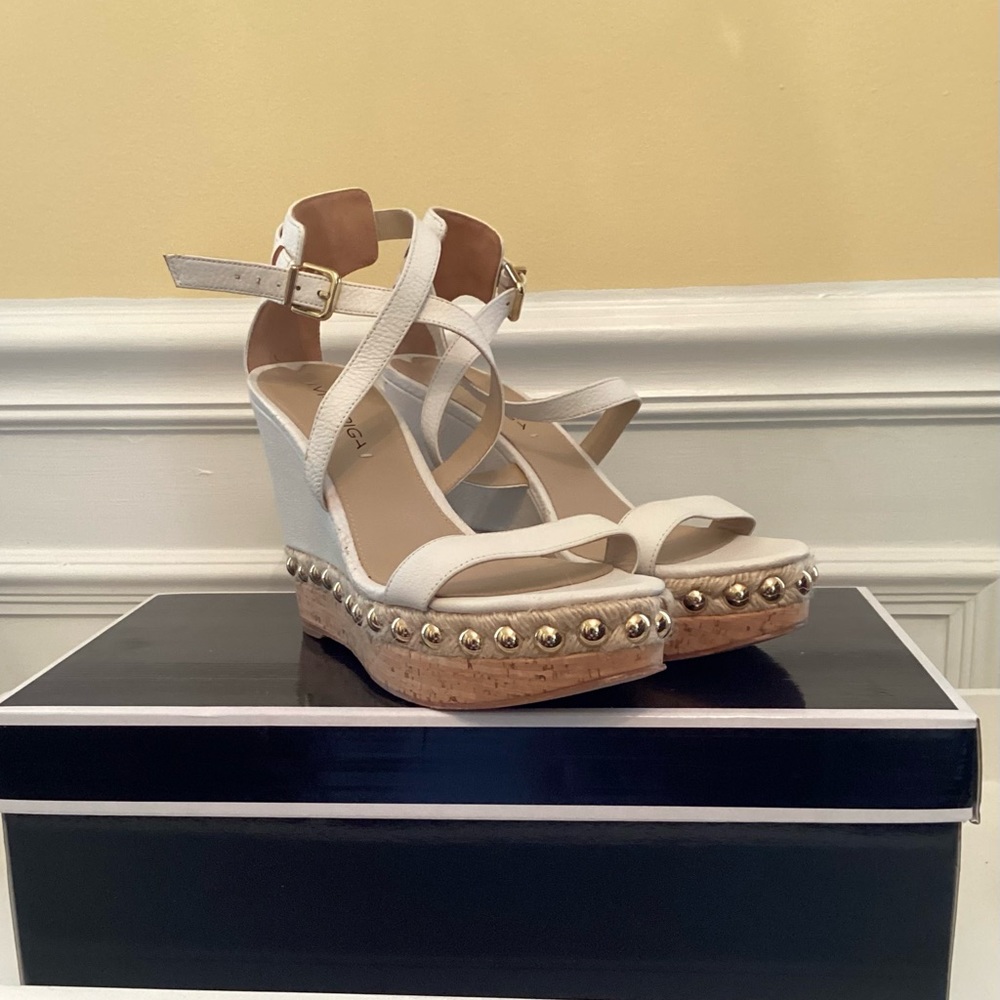 Via Spiga White Platform Shoe